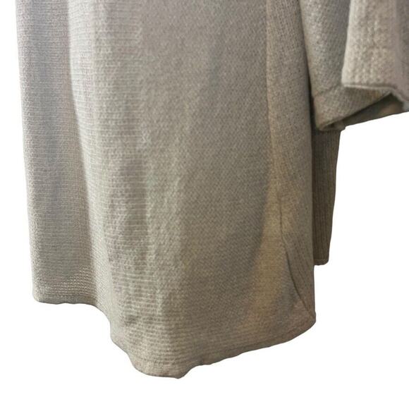 Terra SJ Apparel Womens Light Gray 100% Linen Knit Summer Sweater Lagenlook M - Picture 10 of 16